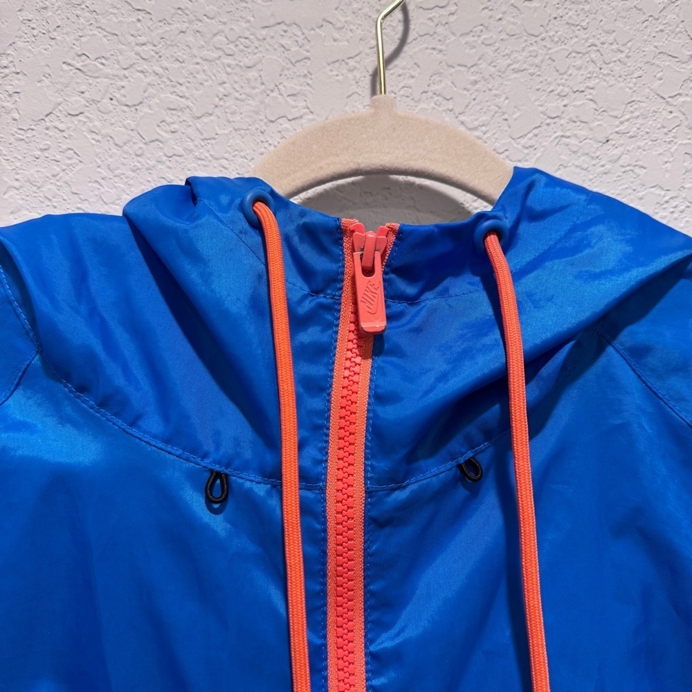 Nike Sportswear Windrunner Hooded Zip Up Jacket Athletic Retro Blue Black XL - Picture 10 of 16